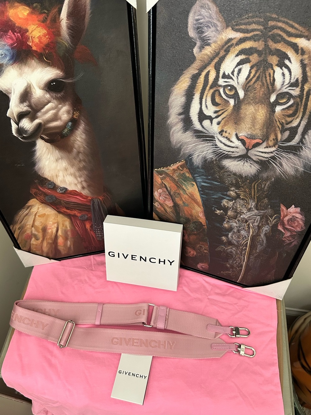 GIVENCHY Authentic Luxury (NWT) Baby Pink Crossbody Bag Strap -Unisex